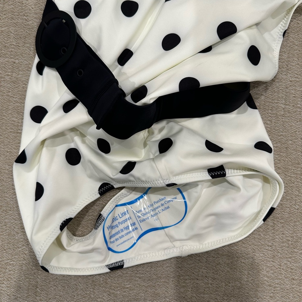 SOLID & STRIPED Nina One Piece Swimsuit Dot Belt - Picture 5 of 7